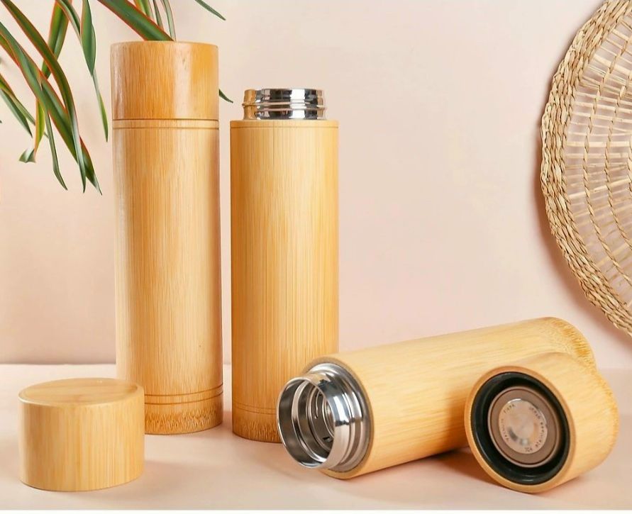 Bình giữ nhiệt bằng vỏ tre / bình giữ nhiệt tre