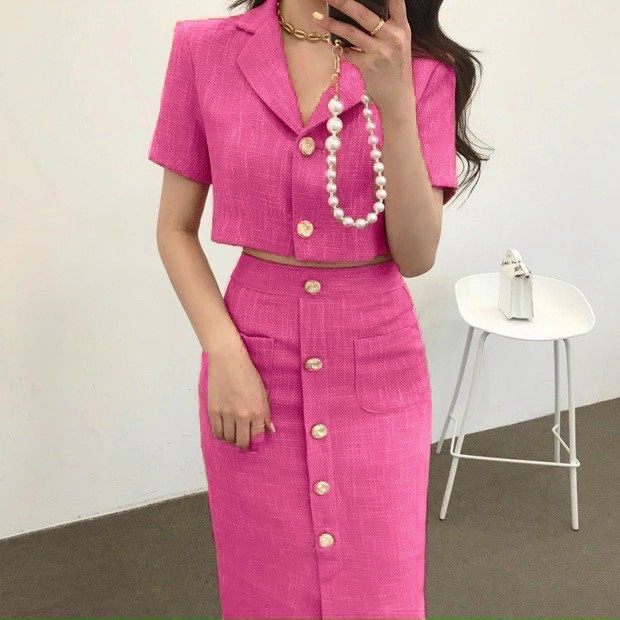 Set váy Linen dày dặn, xinh xỉu