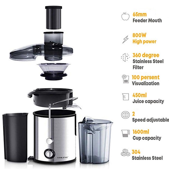 ❤️Máy Ép Hoa Quả Chậm Sokany Sk-4000 Bh 12 Tháng