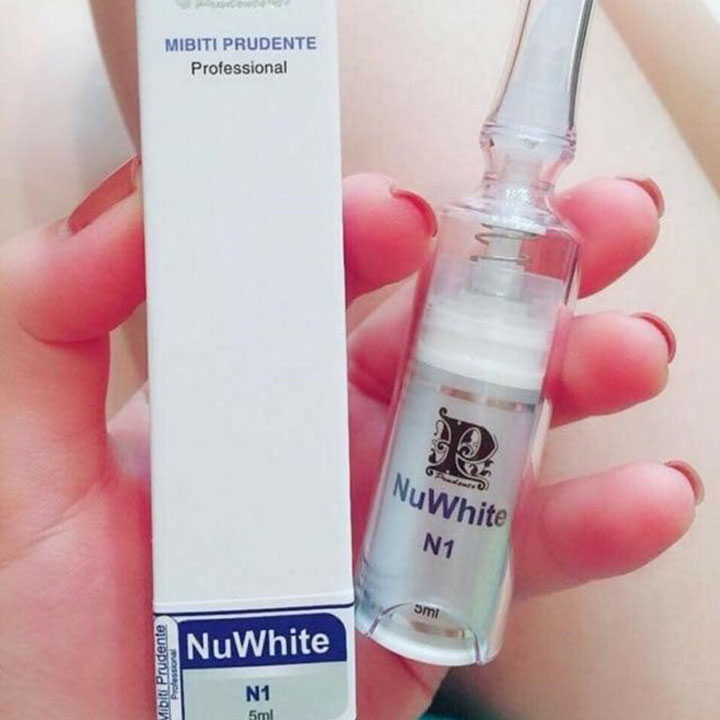 Kem hồng nhũ hoa nuwhite n1, làm hồng vùng kín bikini nuwhite v1, làm hồng môi nuwhite l1a, thâm nách mông nuwhite h6 mibiti prudente professional mỹ 5ml