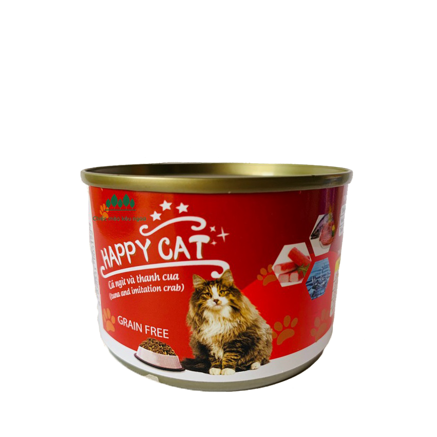 Pate Happy Cat - Pate Mèo Lon 160g