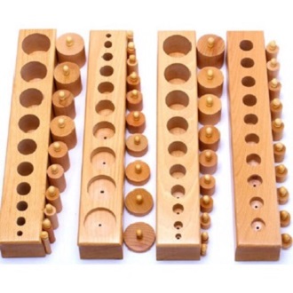 Trụ có núm Montessori - Cylinder blocks