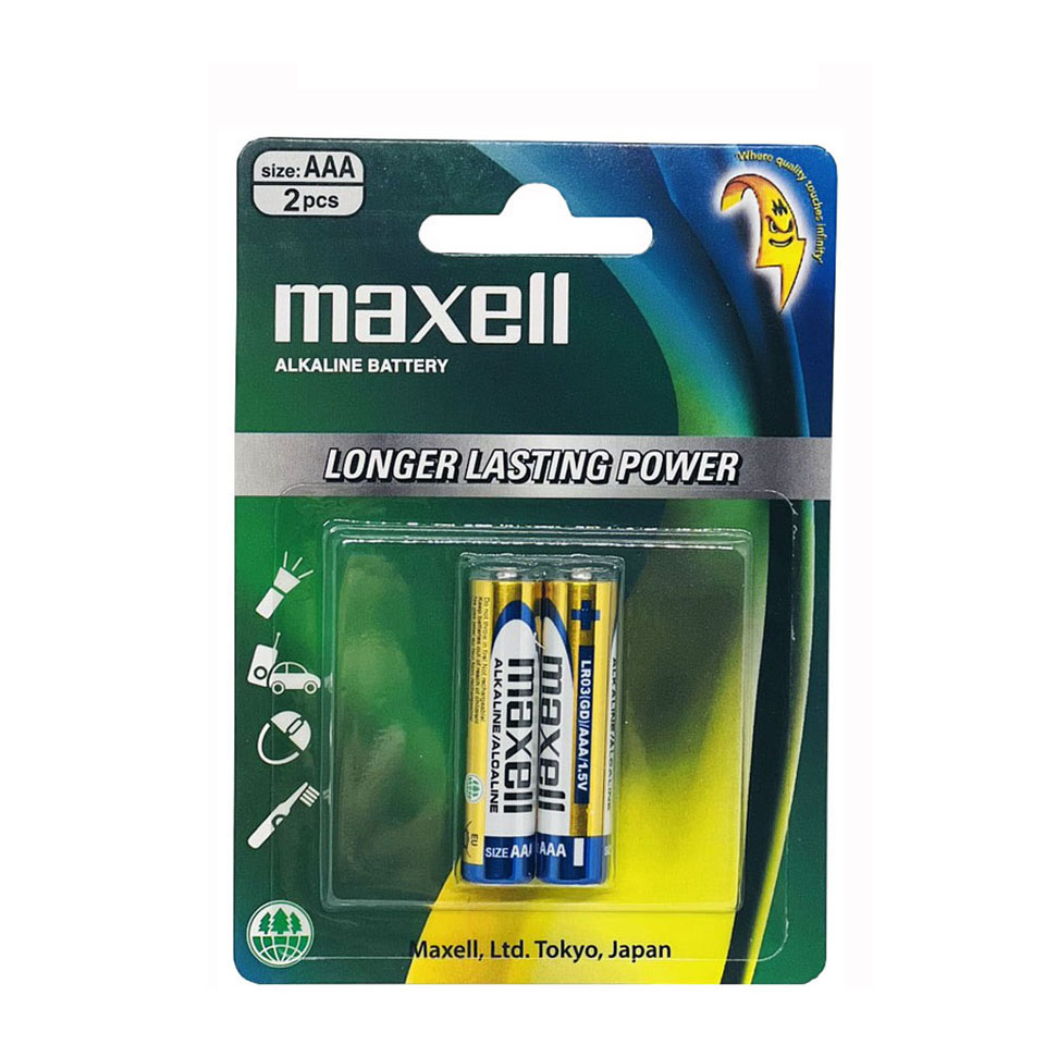 Pin AA / Pin AAA Maxell Alkaline Vỉ 2 Viên Chính Hãng