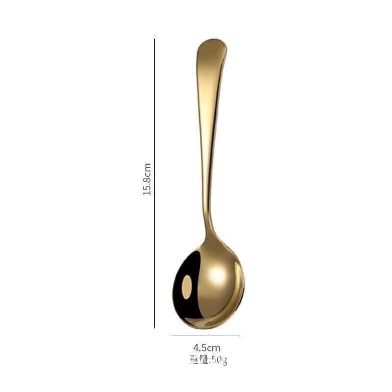 Bộ 5 Thìa INOX 304 mạ vàng / bạc
