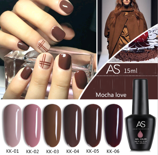 Sơn lẻ gel AS mocha KK 6 màu