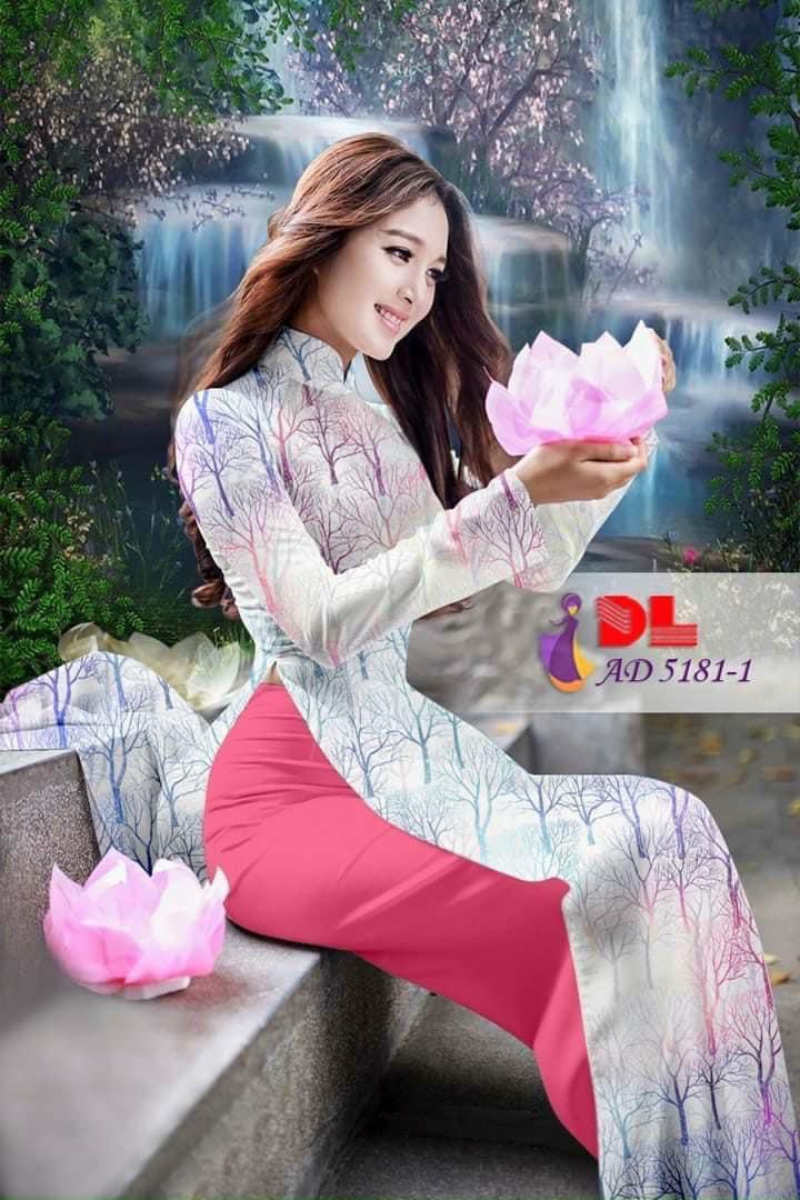 Vải áo dài truyền thống họa tiết đều áo