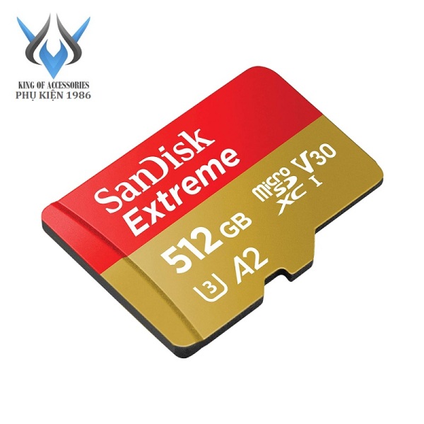 Thẻ Nhớ MicroSDXC SanDisk Extreme 512GB V30 U3 4K A2 R160MB/s W90MB/s (Vàng) - No Adapter - Phụ Kiện 1986