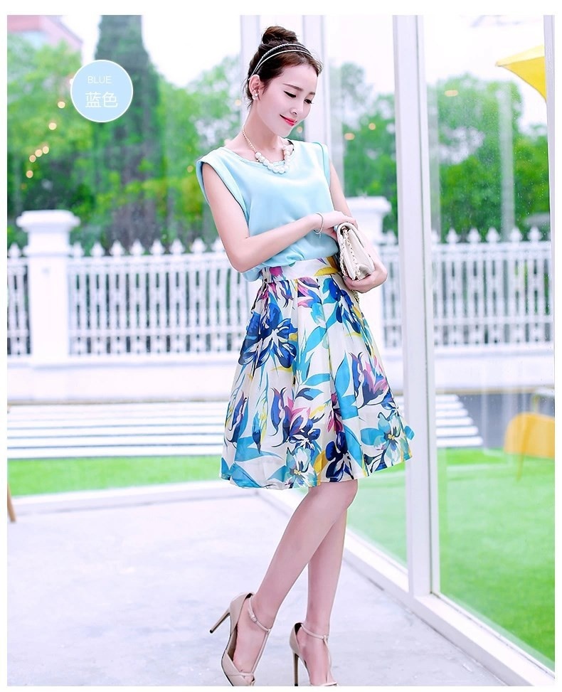SÉT BỘ ÁO PHI BÓNG IN HOA NGOCTRANSHOP - NT1074