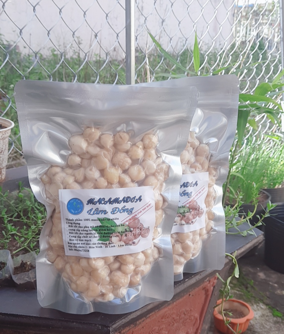 500g nhân macca tươi làm sữa