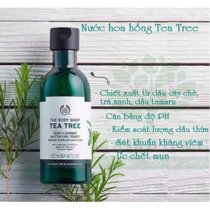 Toner Cho Da Mụn The Body Shop Tea Tree Skin Clearing Toner 250Ml