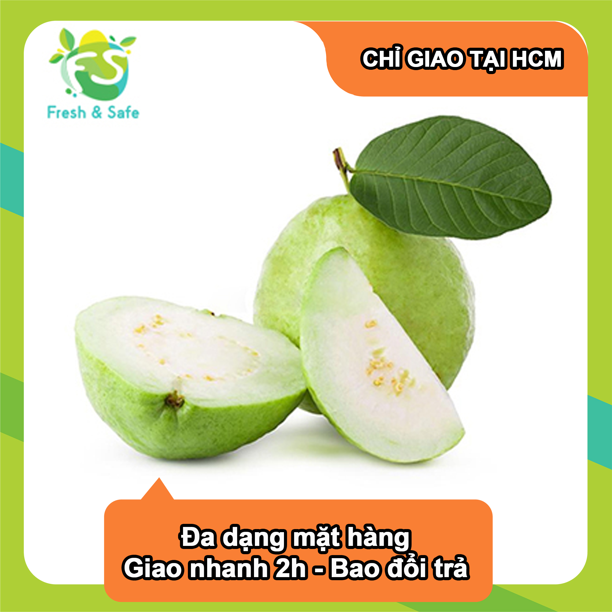 [Chỉ Giao HCM] Ổi Đài Loan Có Hạt - 1kg