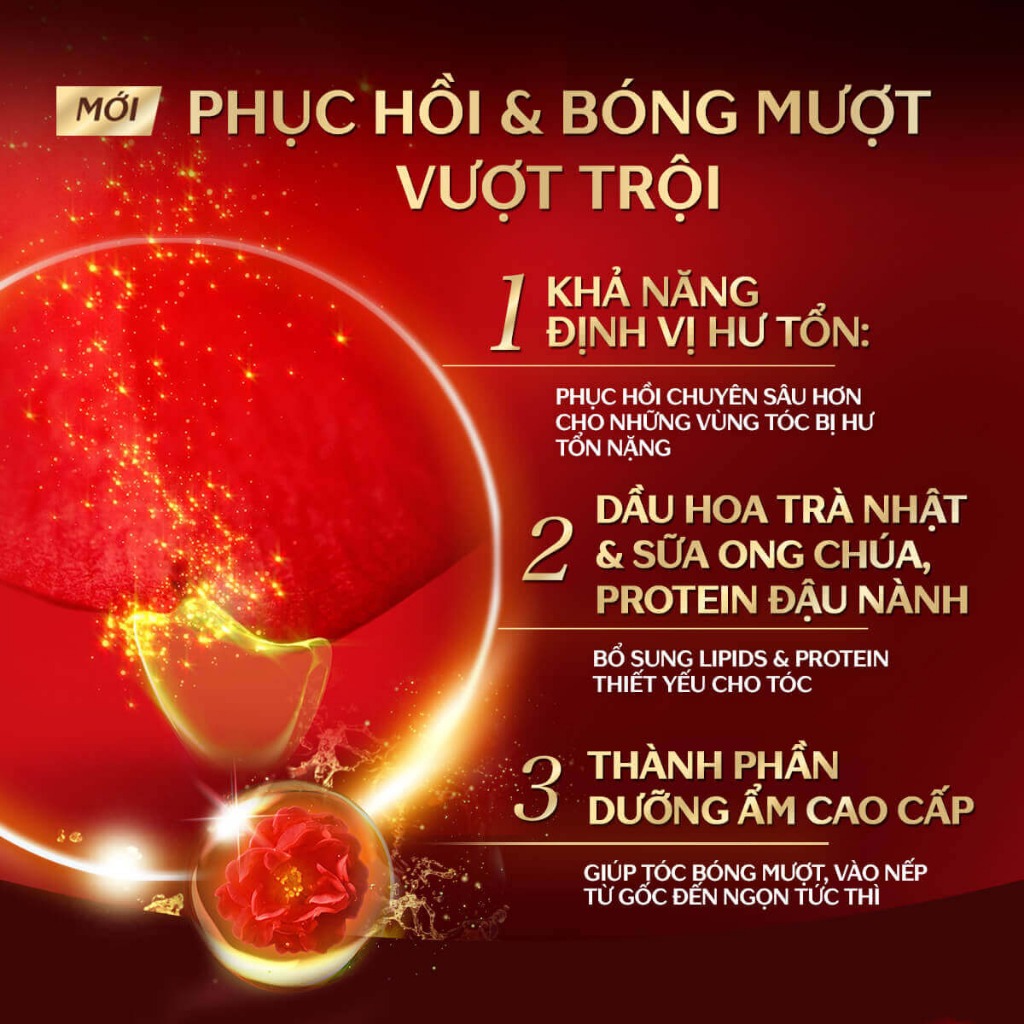 Dầu gội Dưỡng tóc bóng mượt Premium Moist Tsubaki (490ml/chai)