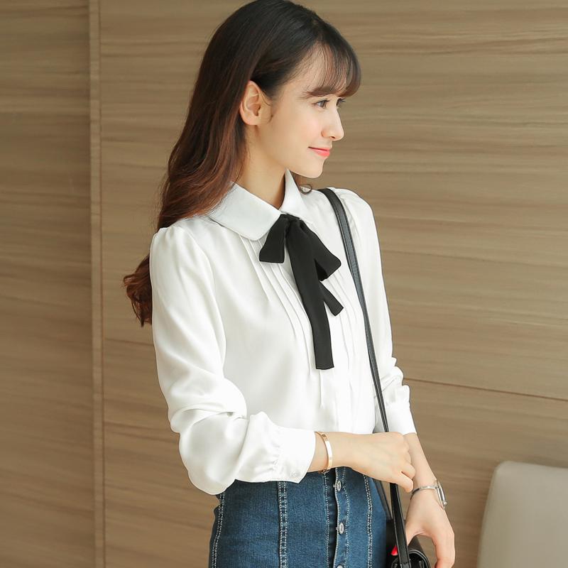 Sơ mi công sở cổ thắt nơ sm117