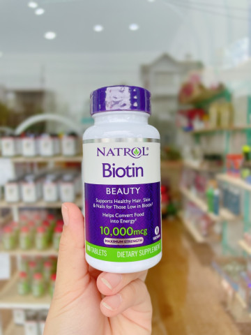 Viên Uống Mọc Tóc Natrol Biotin 10000mcg 100 viên