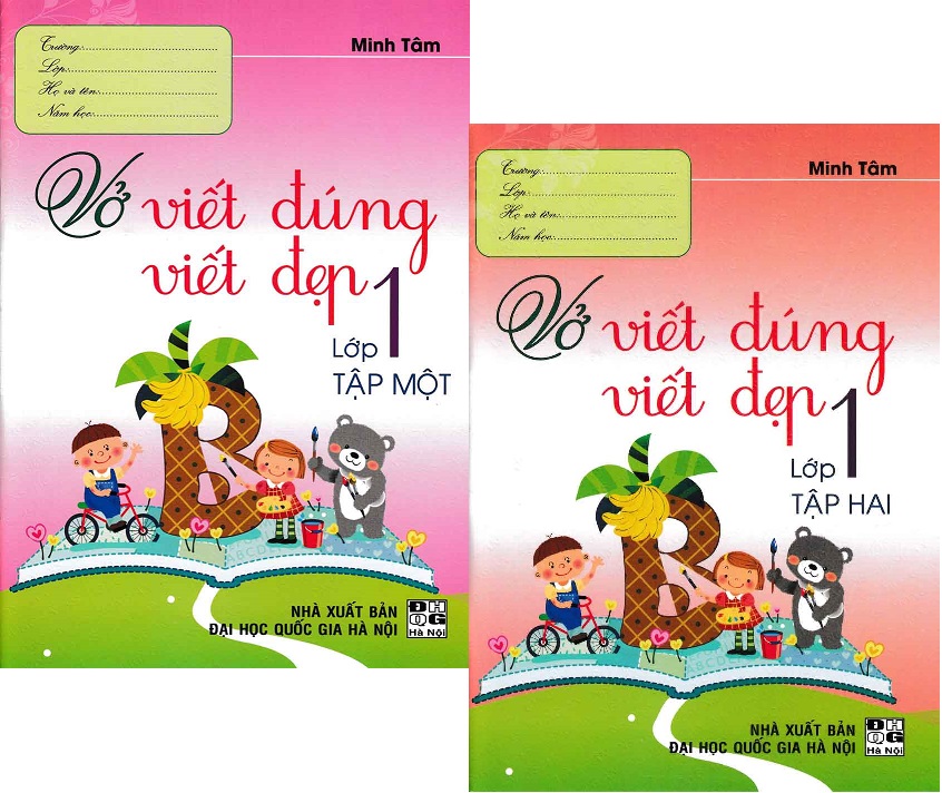 [HCM]Combo Vở Viết Đúng Viết Đẹp Lớp 1 (Tập 1 + Tập 2)