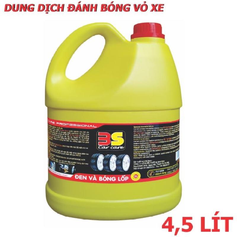 Dung dịch đánh bóng vỏ lốp xe 4,5 lít , Dầu bóng vỏ xe , Dung dịch đánh bóng vỏ lốp xe