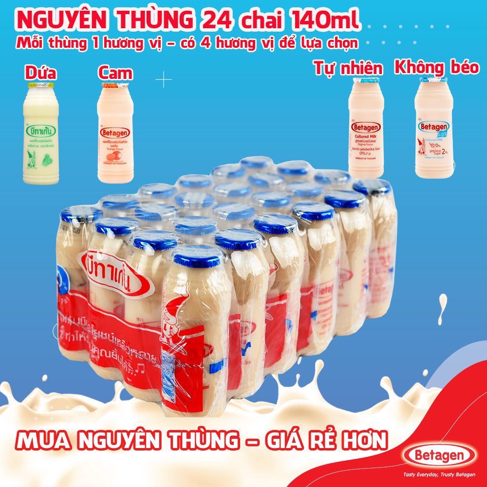 Thùng sữa chua uống Betagen