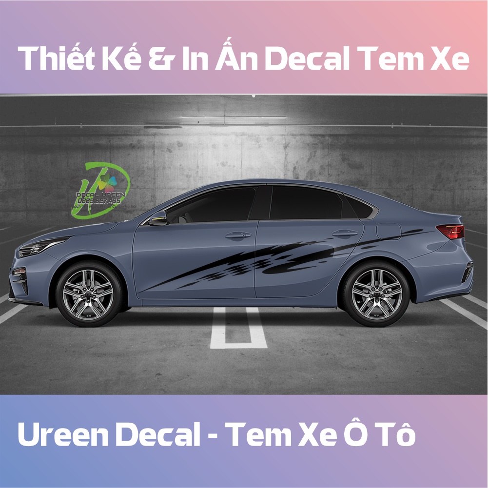 Decal Tem Xe Cerato 2019 - 2021 Mẫu 001