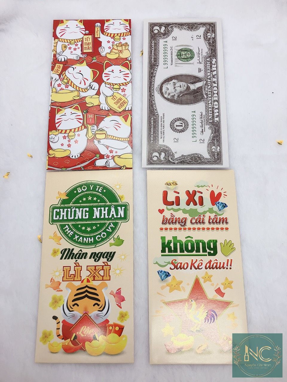 BAO LÌ XÌ 1 XẤP 10 BAO SIÊU HOTTREND