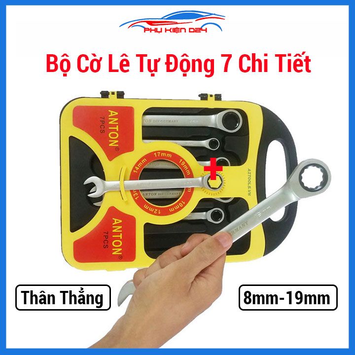 Bộ cờ lê đa năng từ 8-19mm anton thân thẳng cao cấp