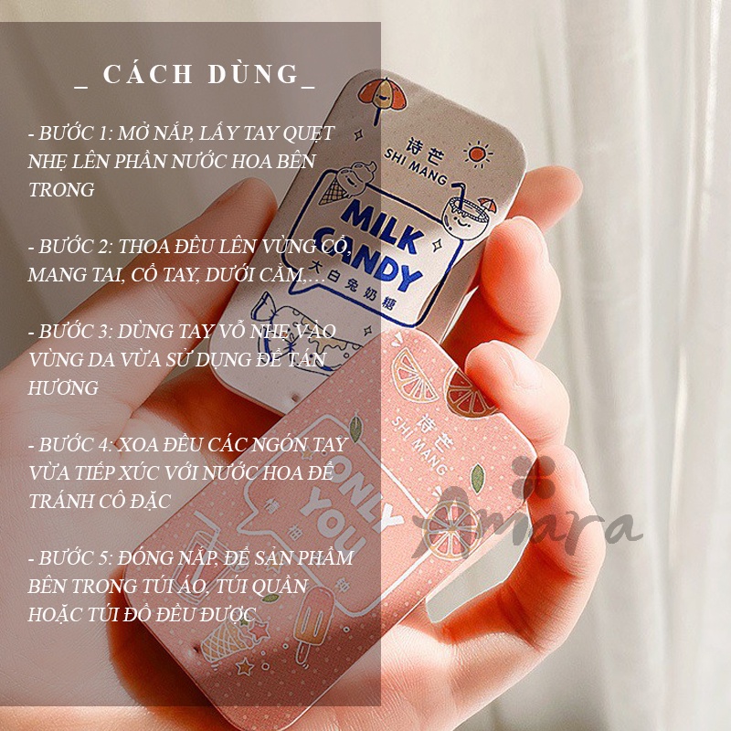 Nước Hoa Khô Dạng Sáp Thơm Tiện Lợi Bỏ Túi, Bỏ Tủ Quần Áo - H.E.E COSMETIC