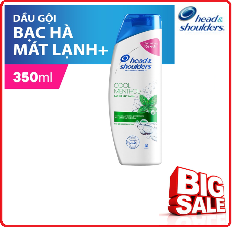 Dầu Gội HEAD & SHOULDERS Bạc Hà Mát Lạnh Chai 350ml