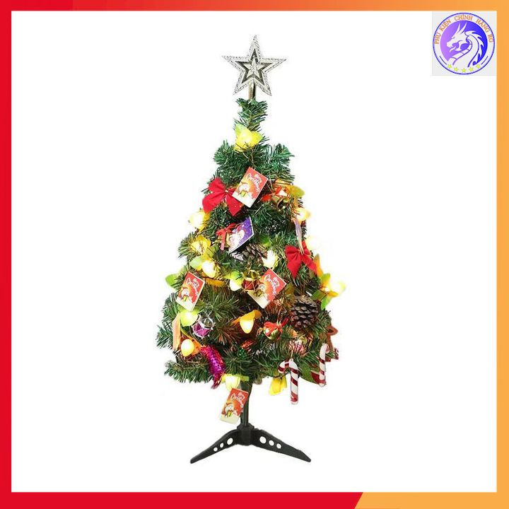 [HCM]Cây Thông Noel Mini Để Bàn 60cm Tặng Kèm Đầy Đủ Phụ Kiện Trang Trí Cho Mùa Giáng Sinh