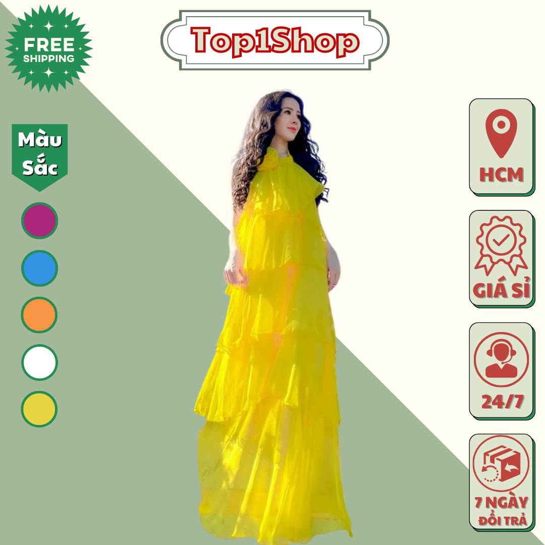 ĐẦM MAXI 5 TẦNG NHIỀU KIỂU HOT ĐI BIỂN