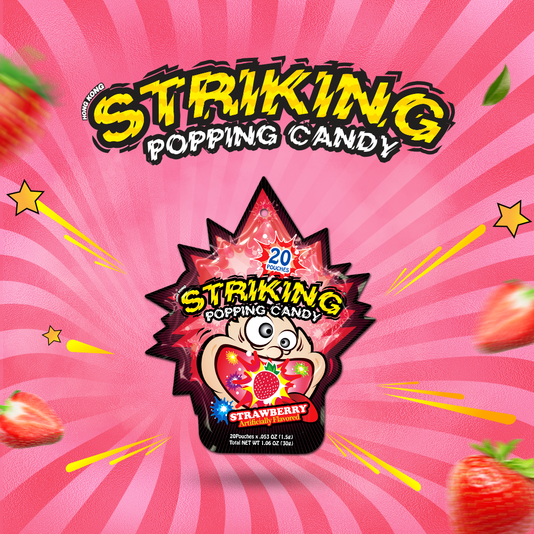 Striking Popping Candy  Strawberry
