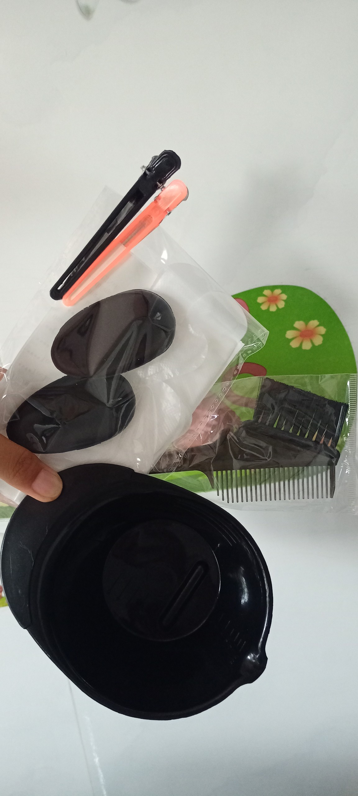 [HCM]Combo có, chén, lược, bao tay, kẹp vịt, chụp tay
