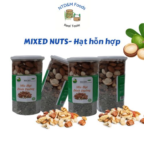 Hạt hỗn hợp - Mixed Nuts hộp 500g