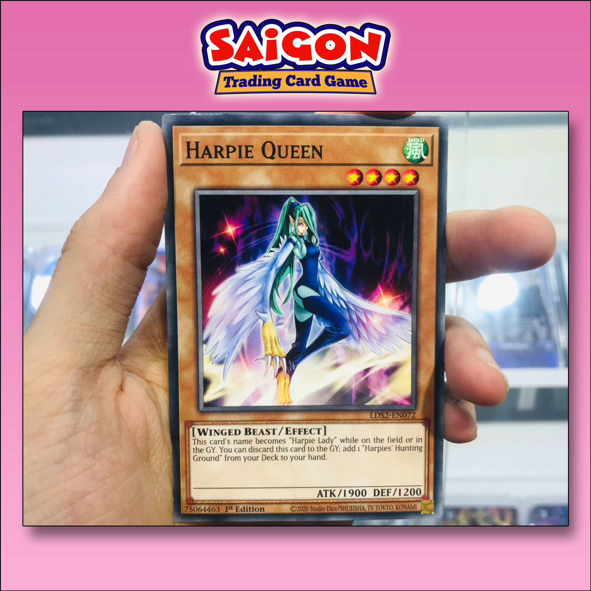 Thẻ bài yugioh mã lds2-en072 - harpie queen - common - 1st edition