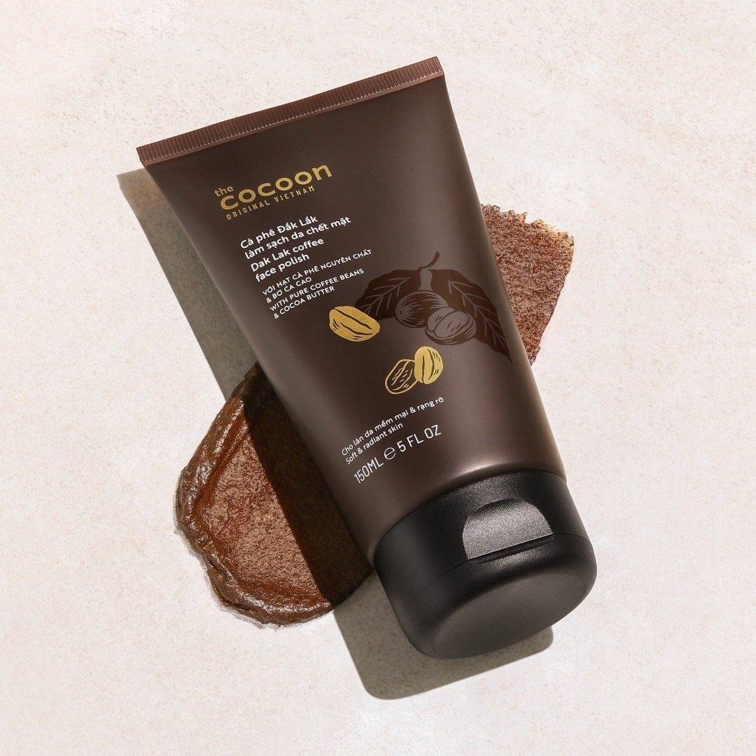 Tẩy da chết Cà phê làm sạch da chết mặt cocoon 150ml