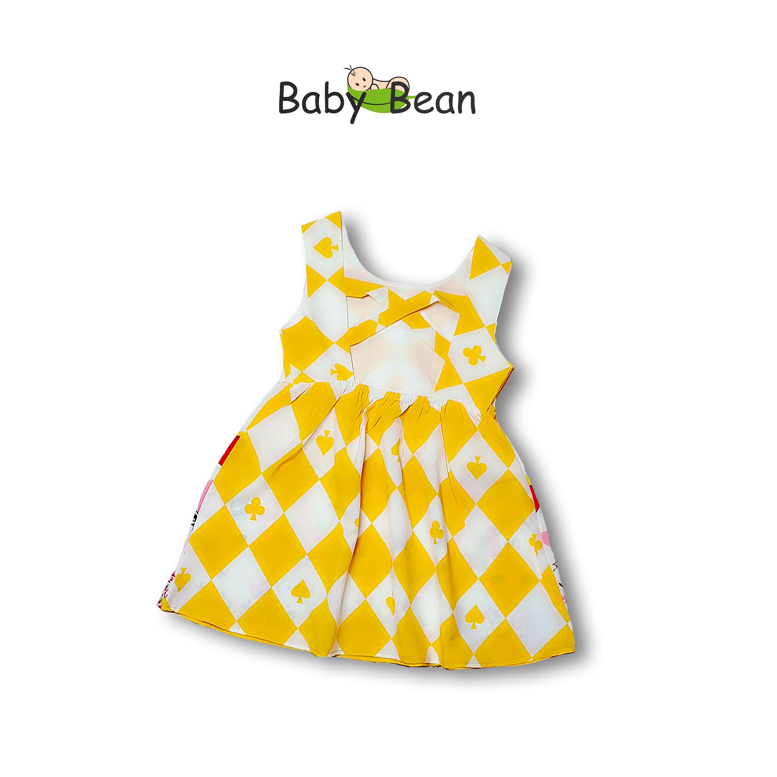 Váy Đầm Lụa 2 Dây Chéo Lưng Bé Gái BabyBean (10kg-35kg)