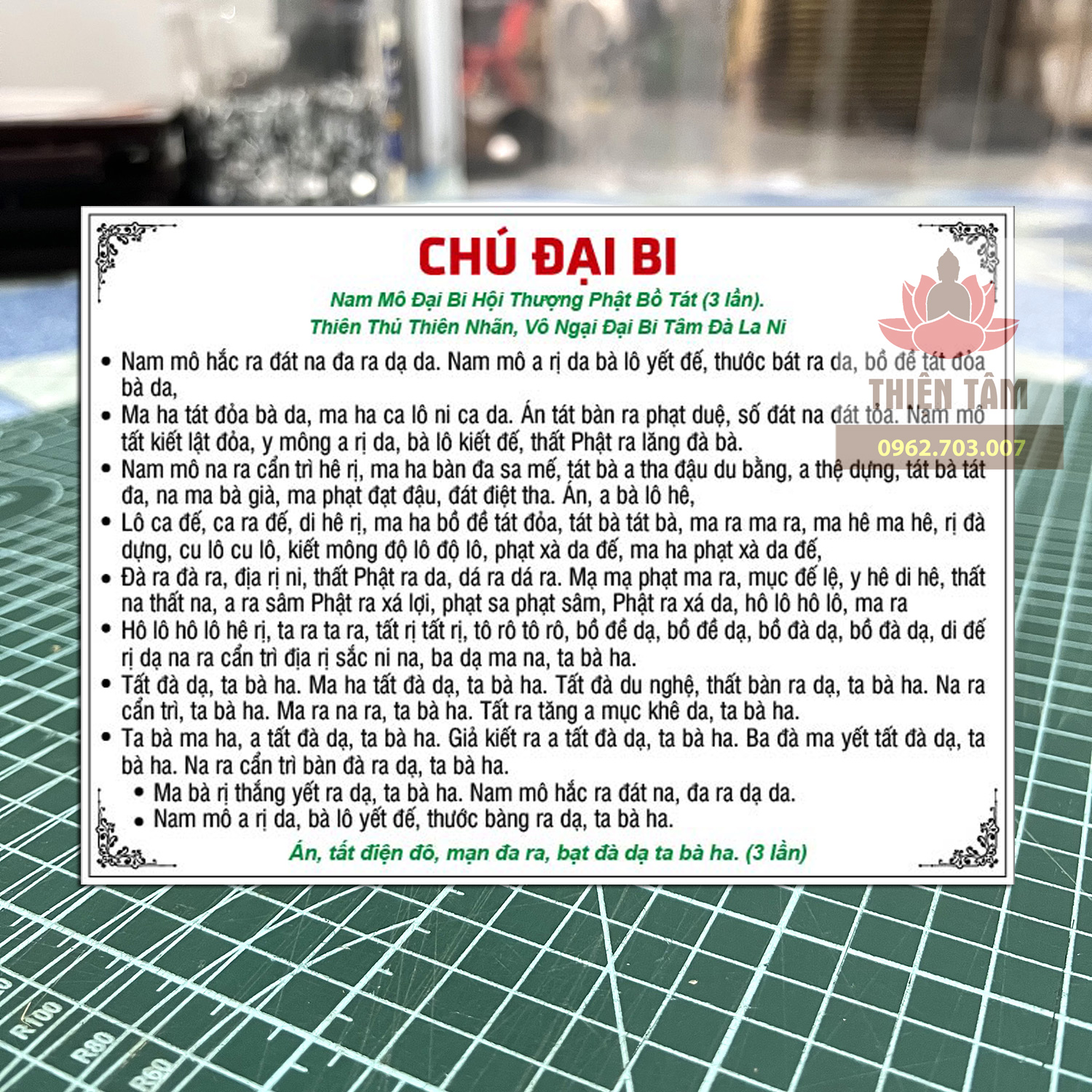Miếng dán các loại Phật Chú, dán chai nước, cốc nước, bình nước... làm nước Đại Bi đem lại Khoẻ Mạnh Bình An