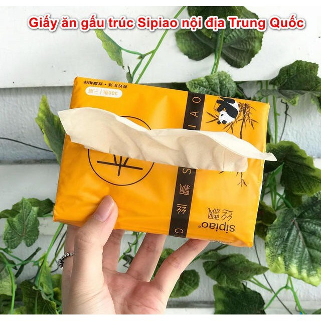 (6 gói )GIấy ăn gấu trúc sipiao sieu dai