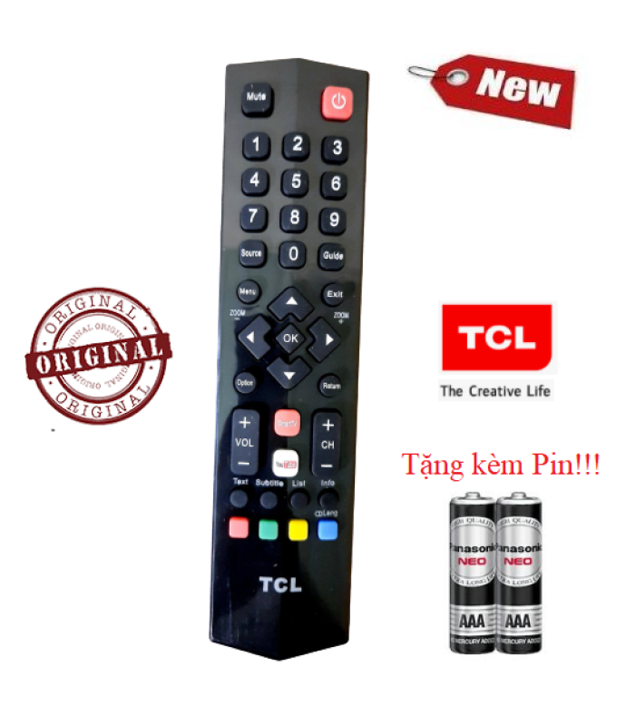 Bảng giá Điều khiển tivi TCL- Hàng mới chính hãng Tặng kèm Pin các dòng TV TCL CRT LCD LED Smart TV