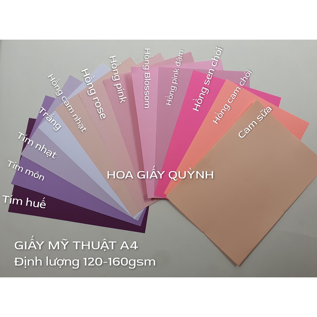 SET 50 tờ giấy mỹ thuật A4 120gsm