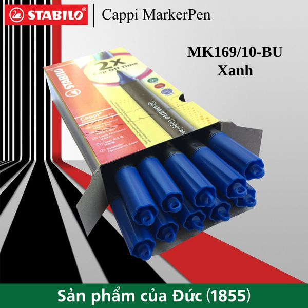 Combo Bút lông dầu STABILO Cappi MarkerPen 3/6/10 cây
