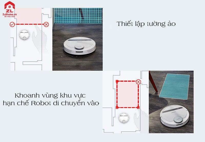 [Trả góp 0%]Robot hút bụi lau nhà ECOVACS DEEBOT DE55 ( tặng khay lau nhà tặng tài khoản APP có tường ảo)