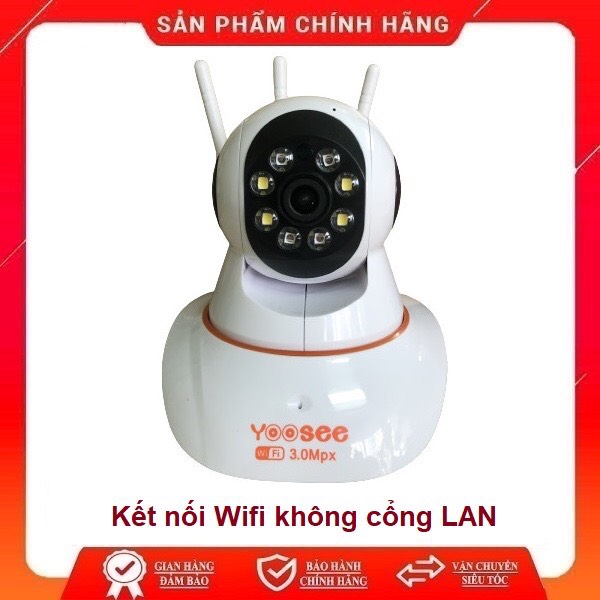 Camera giám sát yoosee 3 râu 3.0M có màu ban đêm, Full HD đàm thoại 2 chiều