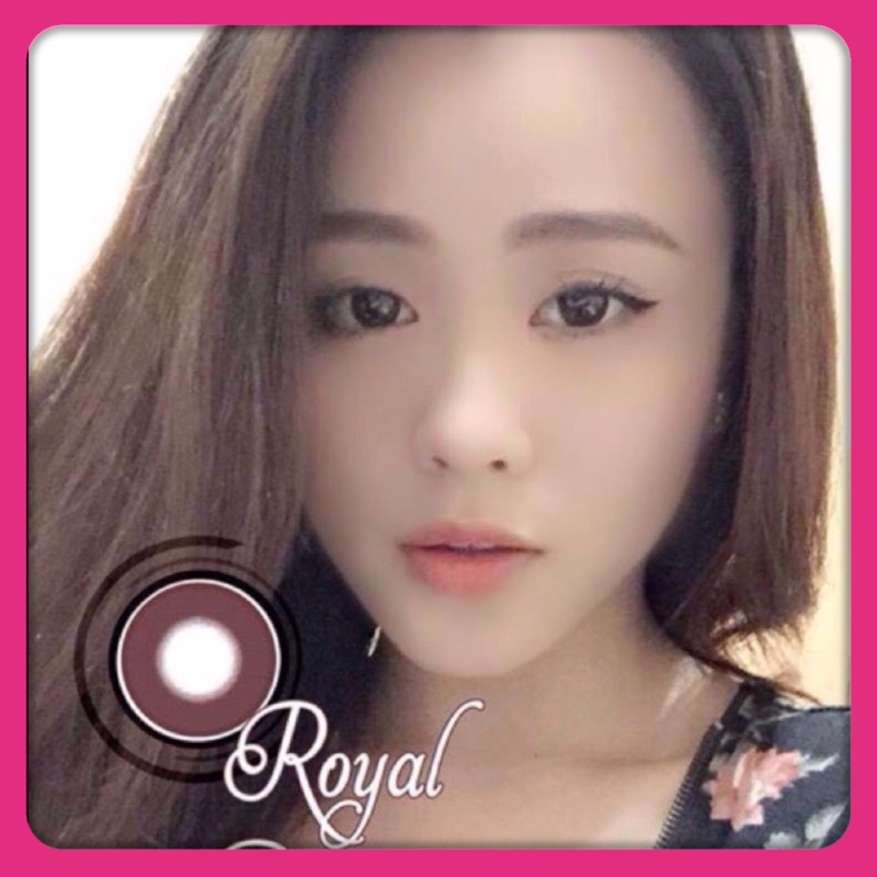 Giá 1cặp Lens Nâu choco có LỆCH ĐỘ 0-9 độ kính giãn tròng cận Hàn quốc lens nâu tự nhiên cận G1004 brown