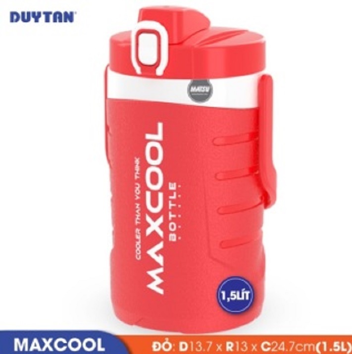 [LOẠI 1,5 LÍT - MAXCOOL] Bình đựng nước MaxCool 1,5 Lít có vòi tiện dụng. Bình đựng đá. Bình giữ nhiệt 1,5 L