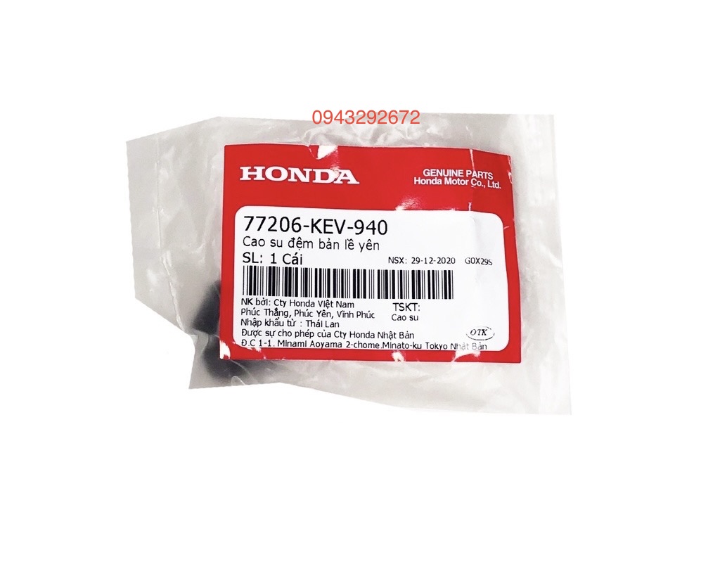 Cao Su Bản Lề Yên Honda Dream, Future ( 77206KEV940 )