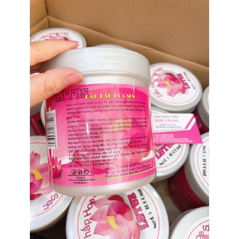 Hấp dầu ️ Ủ tóc Hoa sen LK (500ml, 1000ml) - Chính Hãng