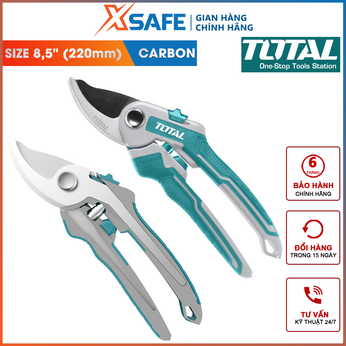 Pruning shears tree branches total THT0601 | pruning shears tree size: 8,5 " handle pp coverd refers to pruning, shaping block for canopy