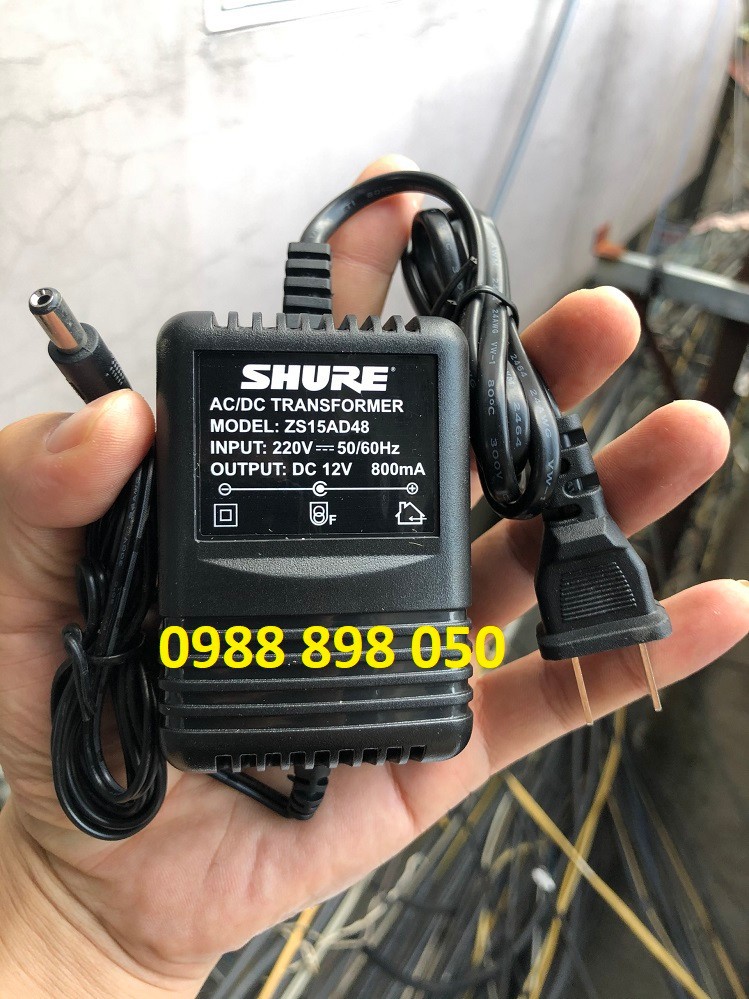 Nguồn Dành Cho Đầu Thu Micro Shure. 12vdc 800ma
