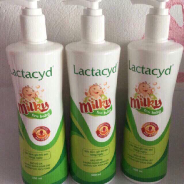 Sữa tắm lactacyd milky 500 ml
