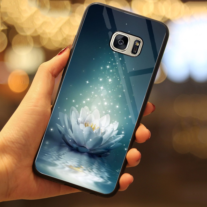 Ốp lưng kính bóng samsung galaxy s7,s7 edge phiên bản mới