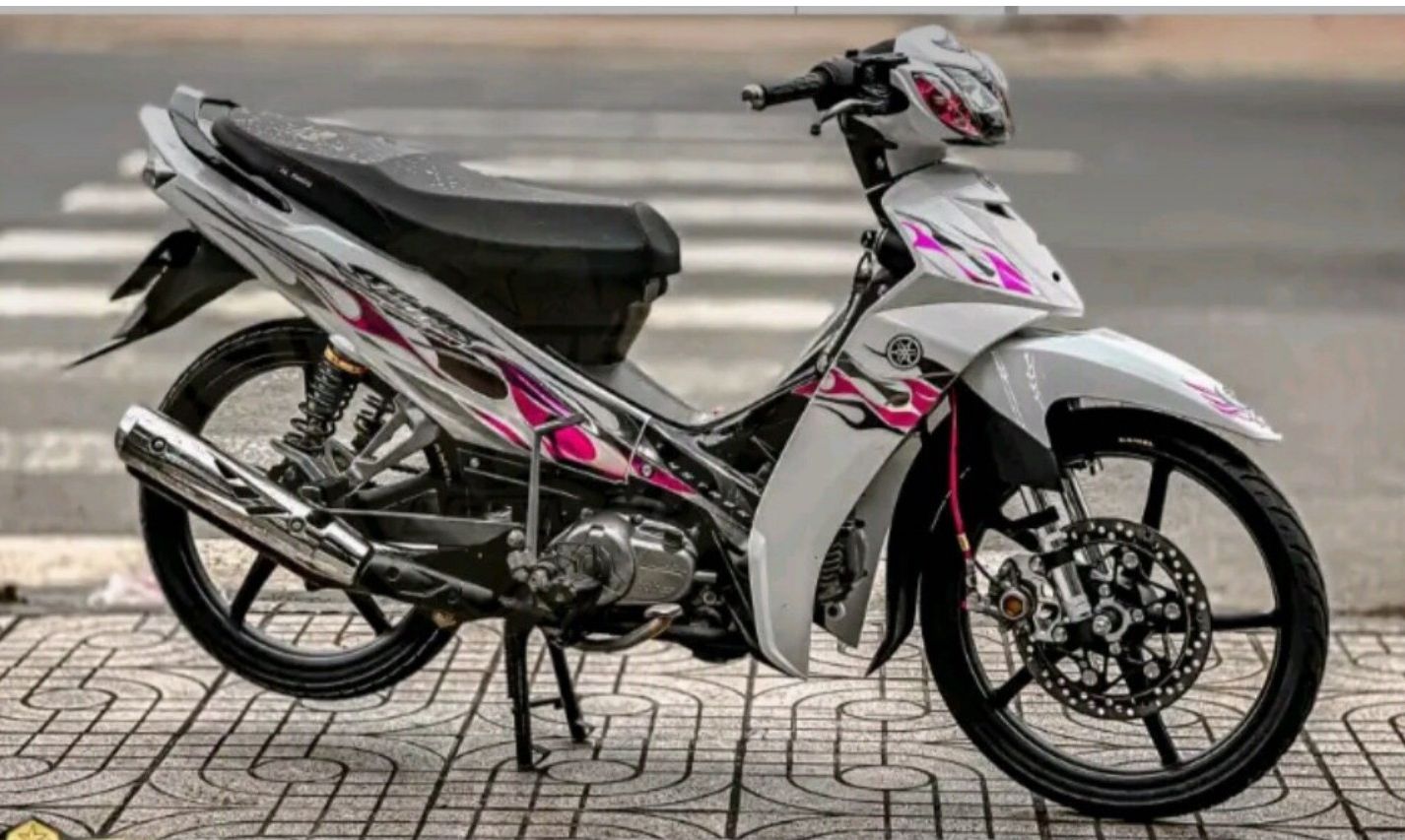 tem rời sirius tem lửa hồng đen dán xe trắng bạc
